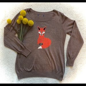 Taupe Fox Sweater